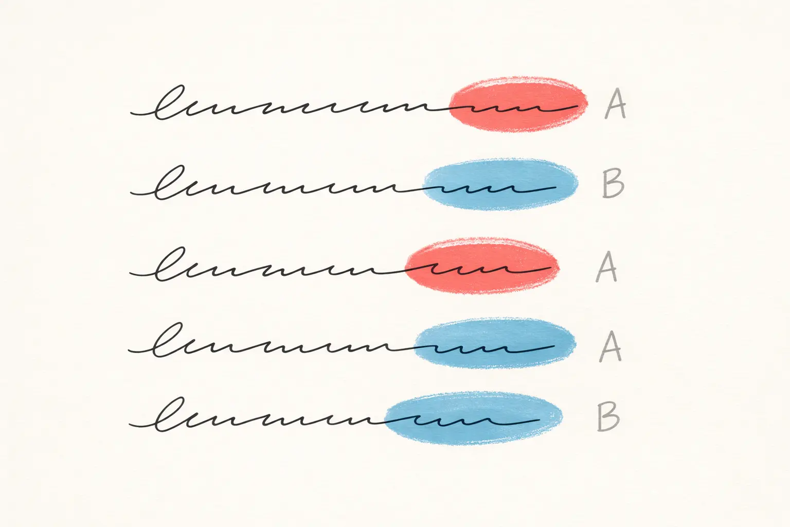 Color-coded rhyme scheme patterns in song lyrics
